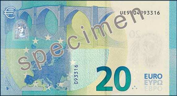 Nova nota 20 euros 2015 outra face