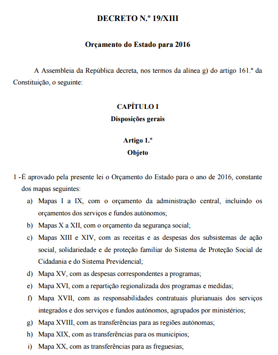 Orçamento do Estado 2016